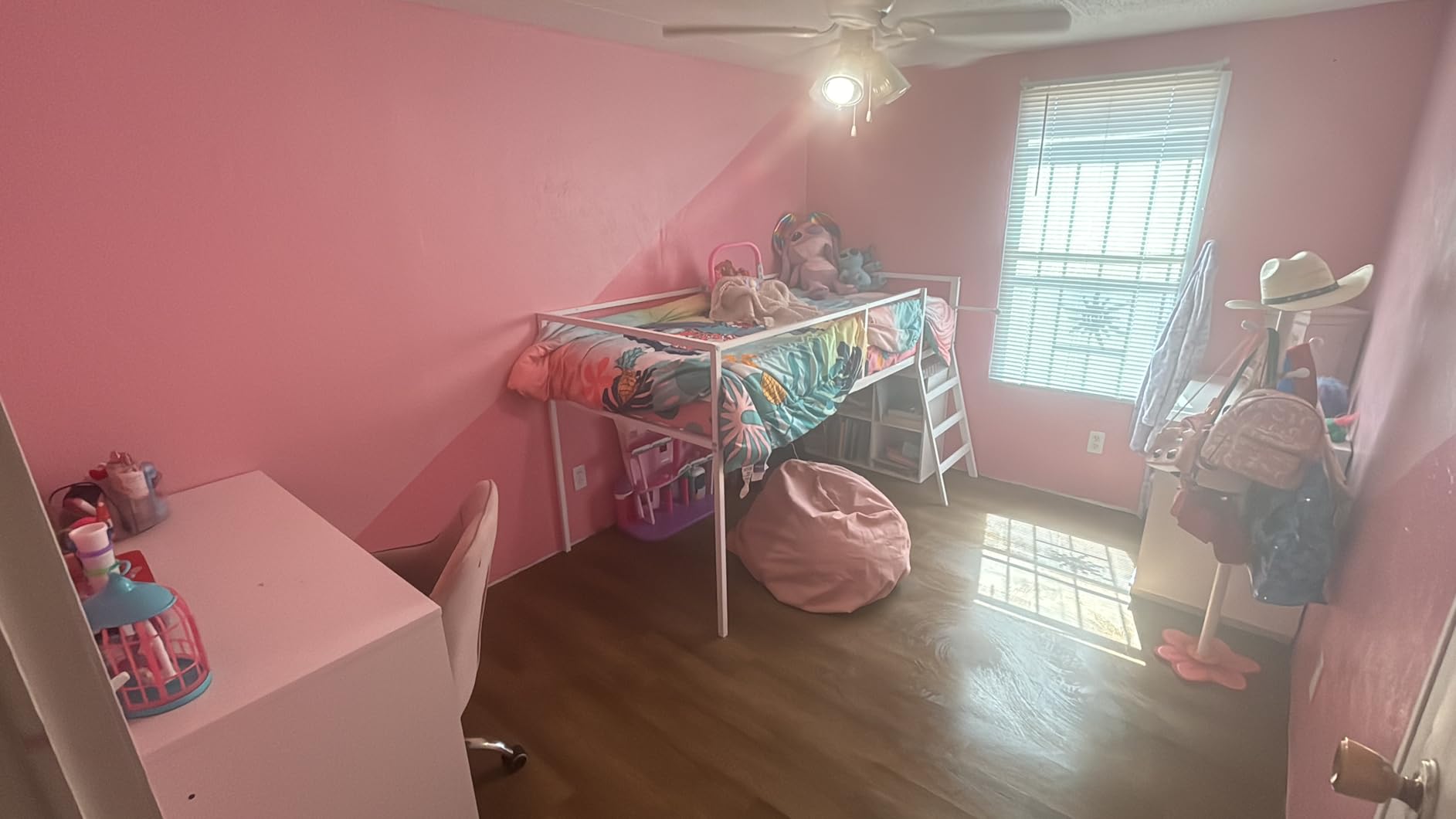 Lutown-Teen Metal Low Loft Bed Twin Size with Stairs and Guard, Black customer photo 2