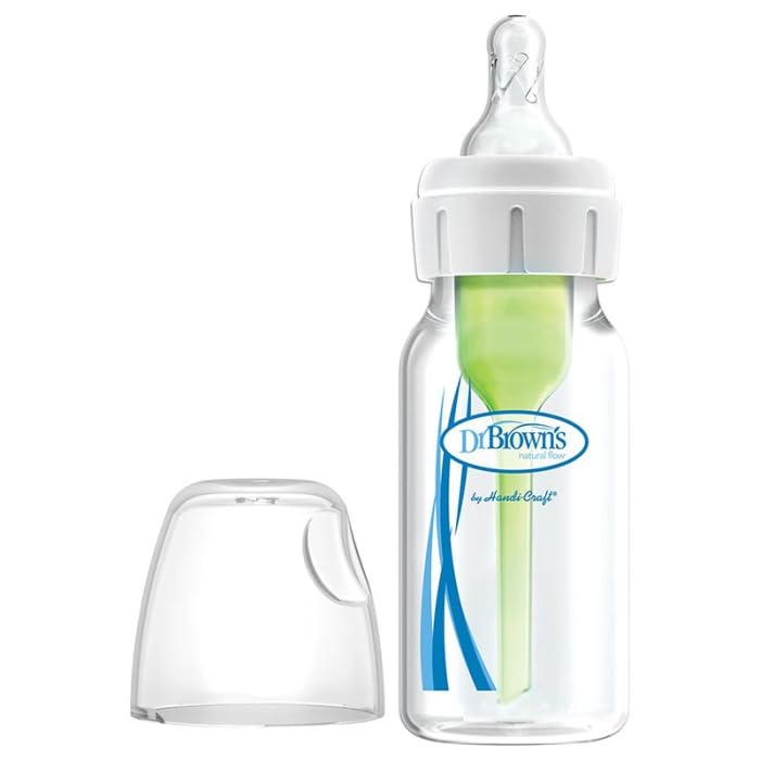 Dr. Brown's Anti-Colic Options+ Narrow Baby Bottle, Pink, 4 oz, 4-Pack customer photo 2