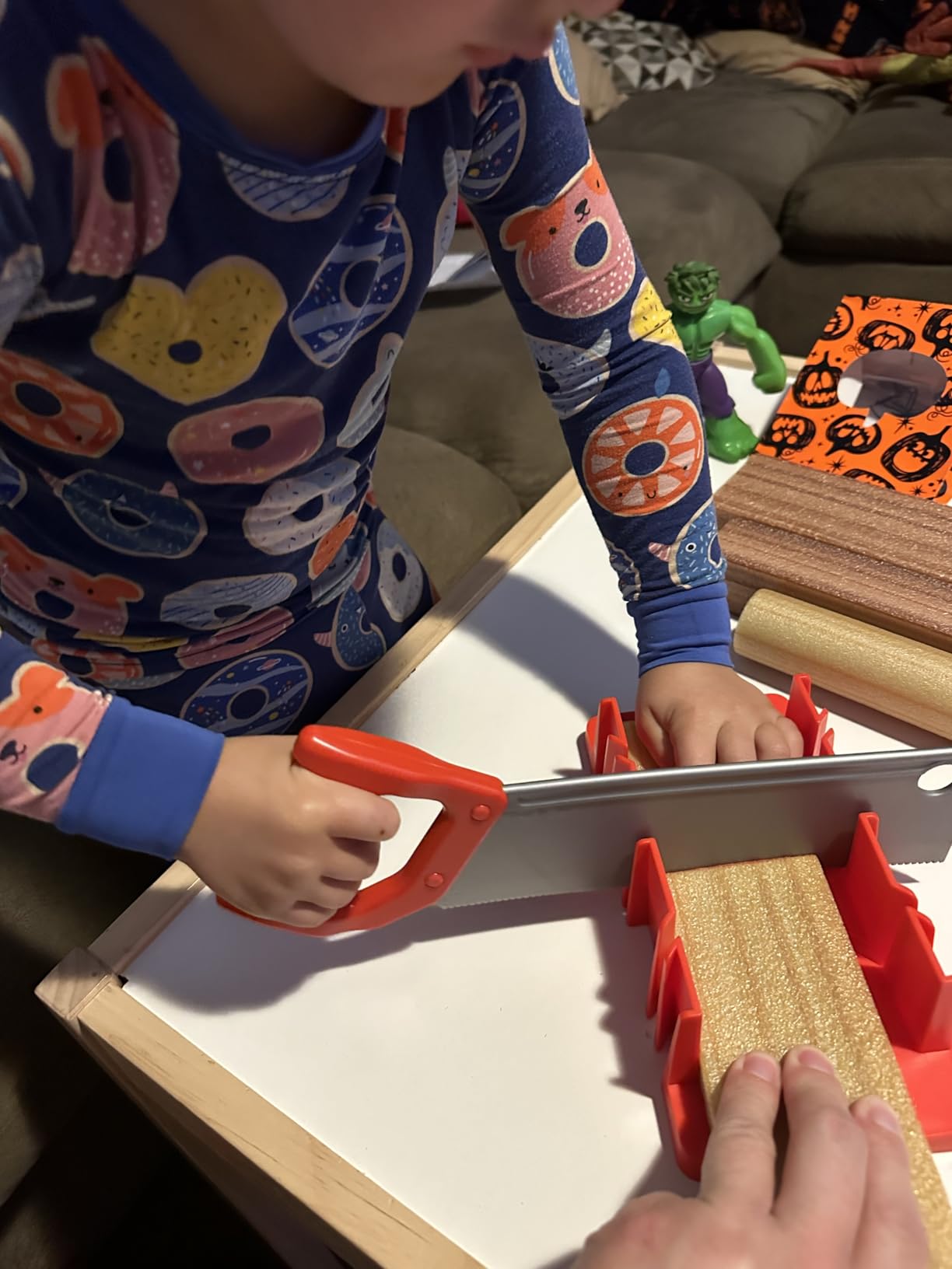 Little Tikes Creative Construction Measure & Cut Set with 5 Accessories, Pretend Play Construction Set, for Boys and Girls Ages 3+ Years customer photo 2
