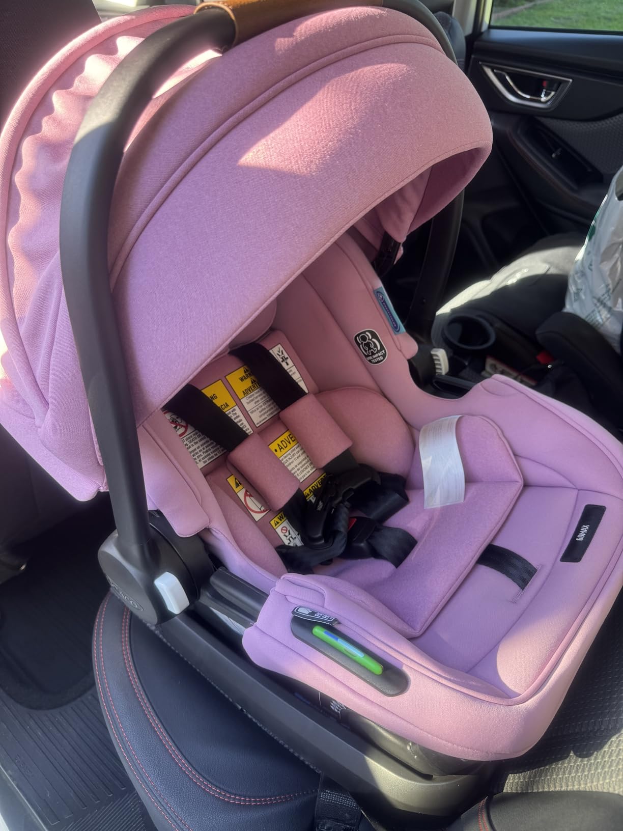 Graco® Gomax Infant Car Seat, Ace, Lightweight, Reclining Rear Facing Car Seat Installs with or Without a Base customer photo 2