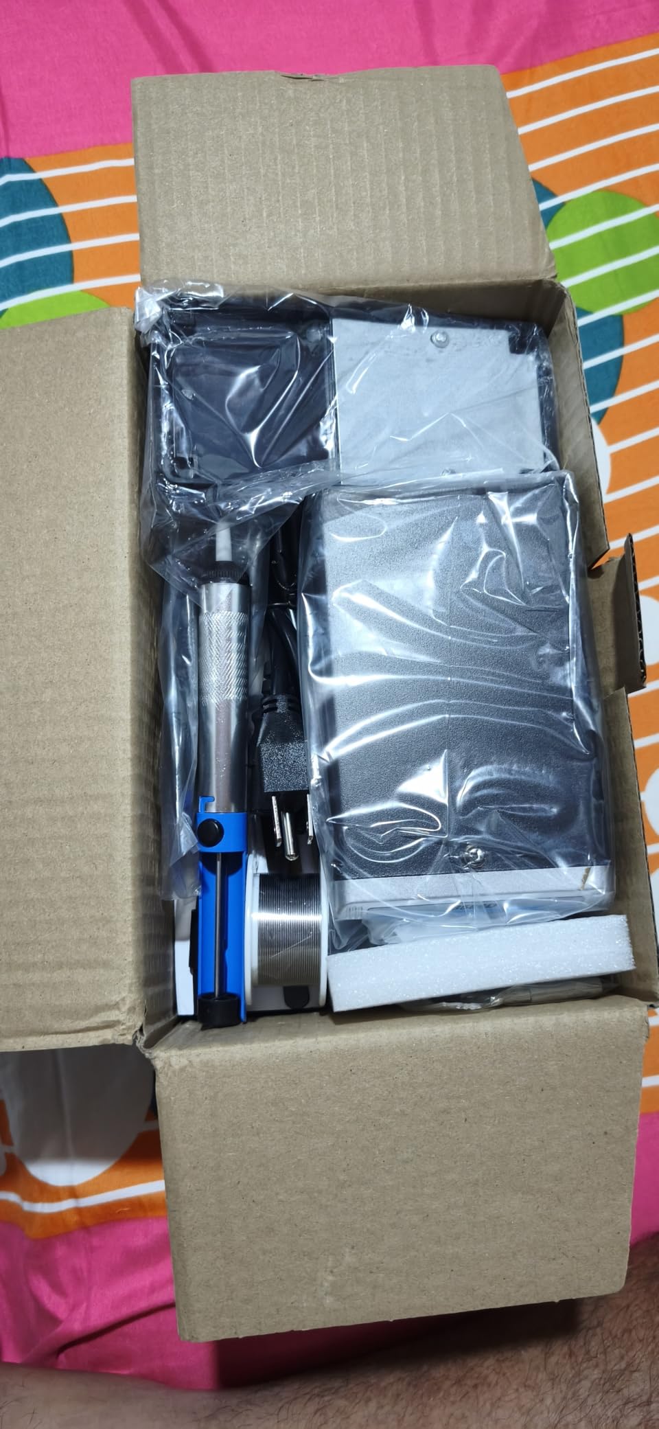 8586D 2 In 1 Soldering Station, SMD Hot Air Rework Station LED Dual Digital Display with Heat Gun and Solder Iron Kit, Electric Soldering Iron Station with Temperature Control, Auto Sleep Functions customer photo 1