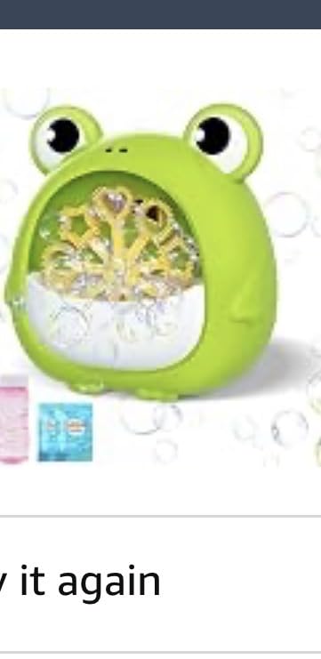 Frog Bubble Machine Toys for Kids 3-8, Outdoor Party Birthday Gift | Bubble Blower Maker with 2 Solutions, Gift for 3 4 5 6 7 8 Year Old Girls Boys customer photo 2
