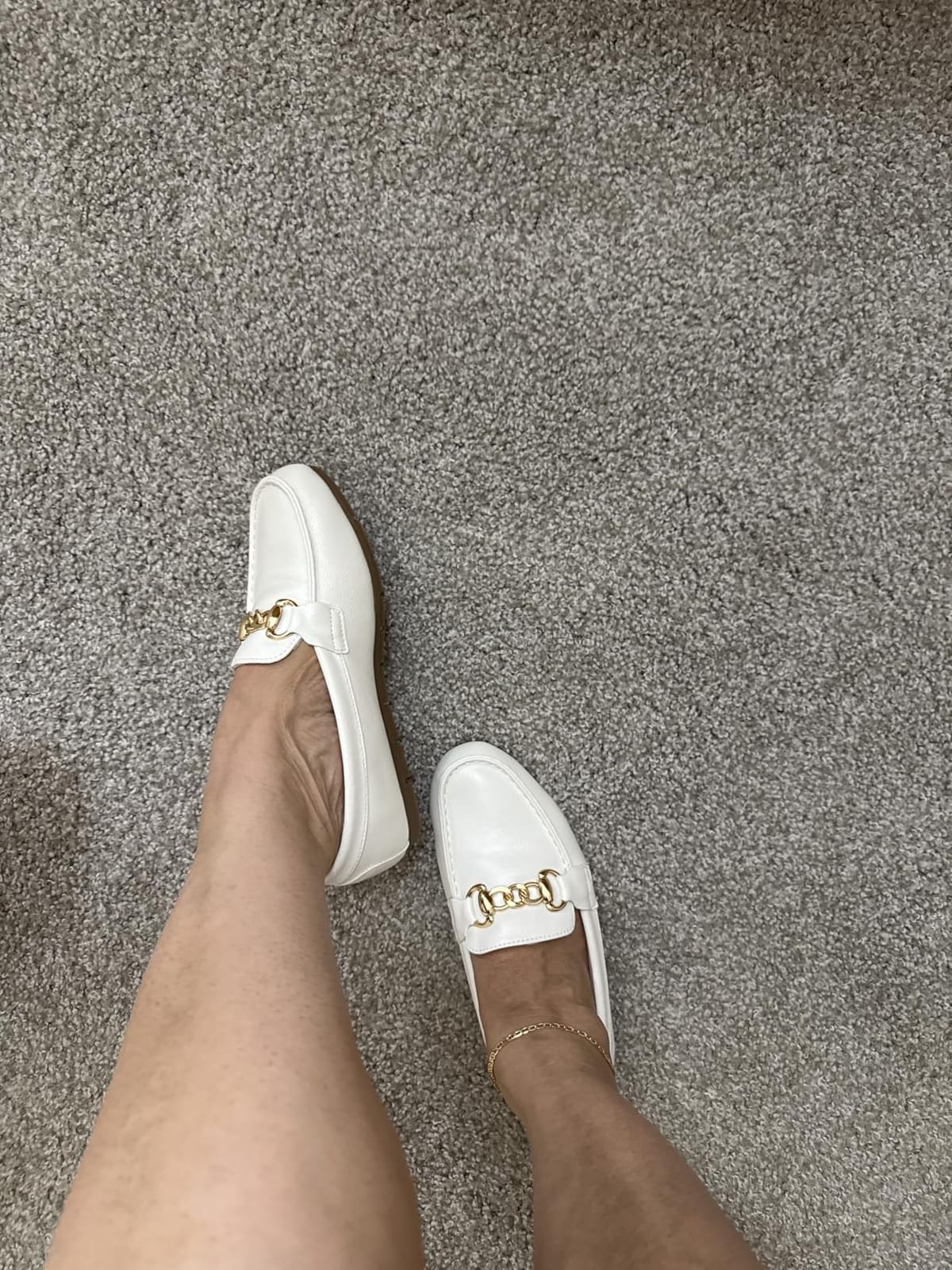 ABEJOJO Women's Loafer Shoes, Comfortable Slip on Casual Flat Penny Shoes for Walking, Driving, Dressy customer photo 2