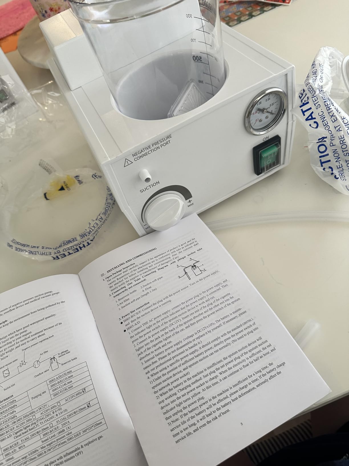 Portable Veterinary Suction Machine customer photo 2