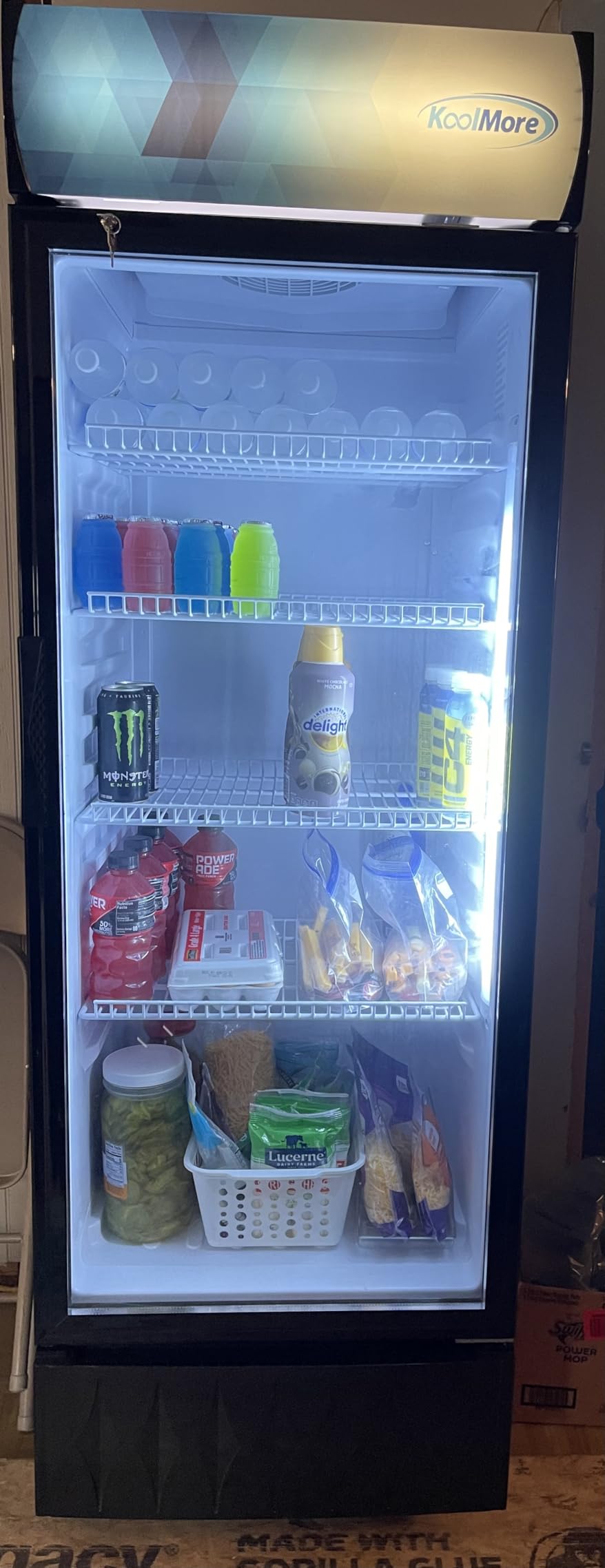 KoolMore 17 in. Slim Commercial Merchandiser Display Refrigerator 7 Cu. Ft. in Black, ETL Listed (KM-MDR-17S) customer photo 1
