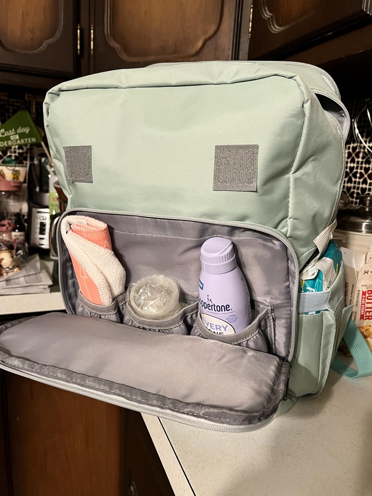 PILLANI Baby Diaper Bag Backpack - Large Waterproof Travel Diaper Bag for Boys & Girls, 16 Organizer Pockets with Changing Pad, Insulated Bottle Pockets & Stroller Straps, Baby Shower Gifts, Dinosaur customer photo 2