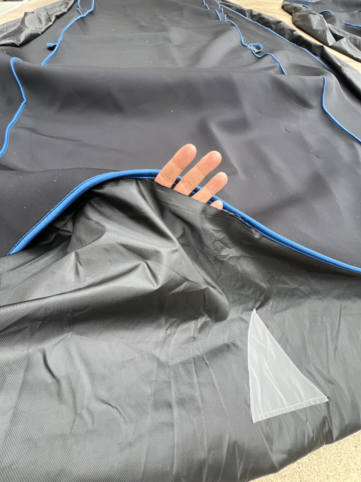 Hail Protector Car Cover, Outdoor Anti Hail Car Covers Thick Multi-Layered EVA, Hail Proof Car Cover Waterproof All Weather, Hail Protection Padded Fit Sedan/Coupe (Length 194 to 208 inch customer photo 1