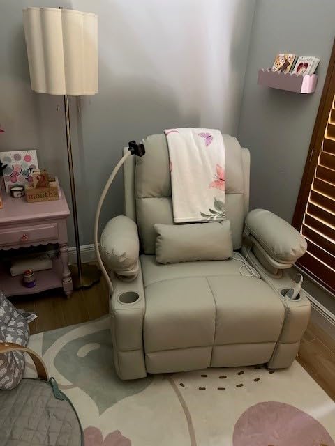 MAMAZING Lullapod Power Nursery Rocking Chair with HugAssist Armrest customer photo 2