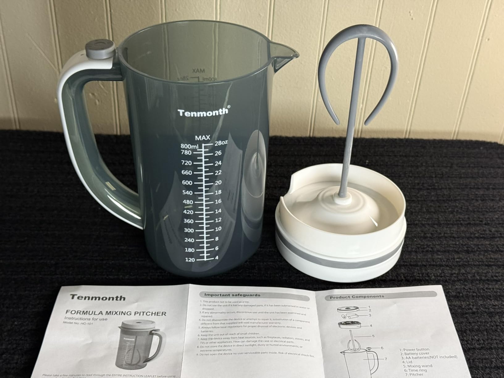 Electric Baby Formula Mixer Pitcher, Fast Baby Formula Maker with No Drip Spout customer photo 2