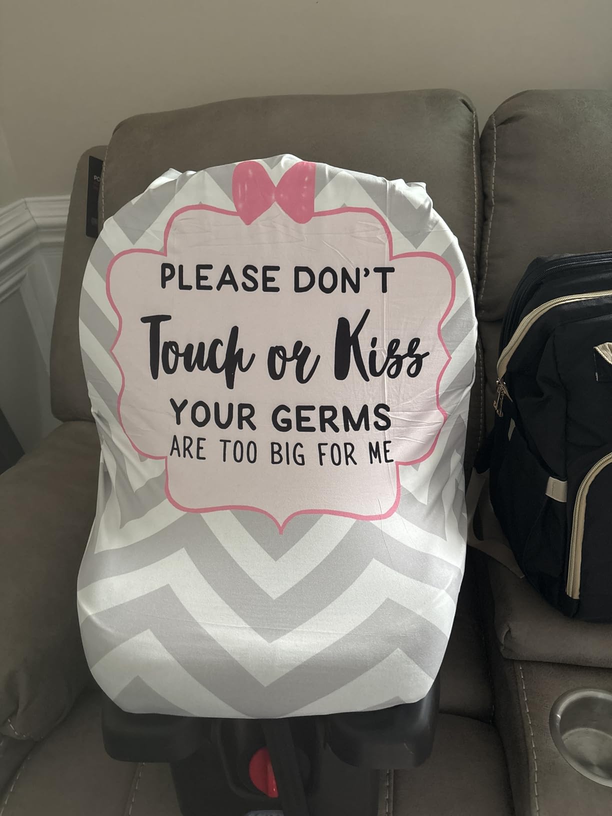 Metplus Baby Car Seat Cover, No Touch Sign Carseat Canopy & Nursing Covers customer photo 2