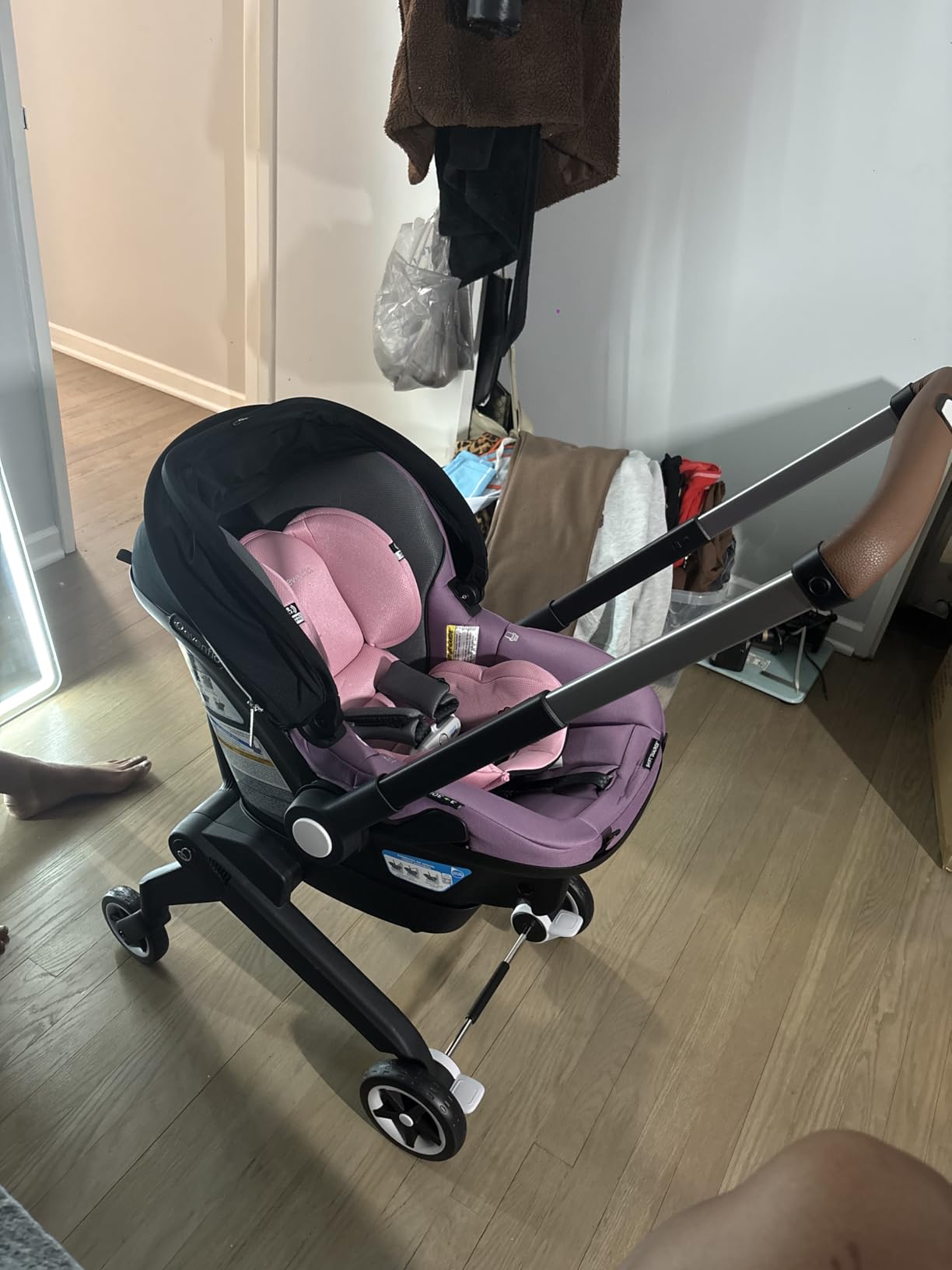 Evenflo Shyft DualRide Infant Car Seat Stroller Combo w Carryall Storage & Extended Canopy (Onyx) customer photo 2