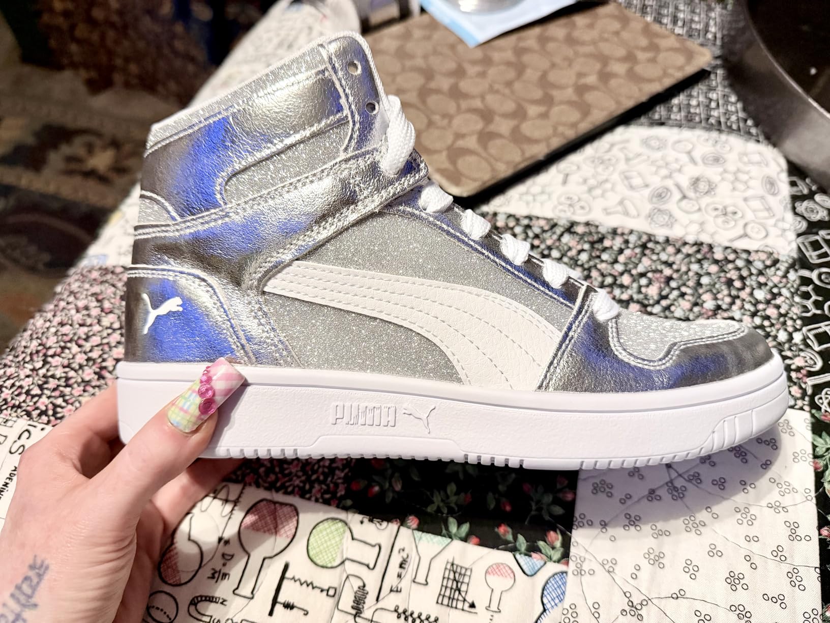 PUMA Unisex-Child Rebound Layup Mid Shoes | Casual Shoes customer photo 1