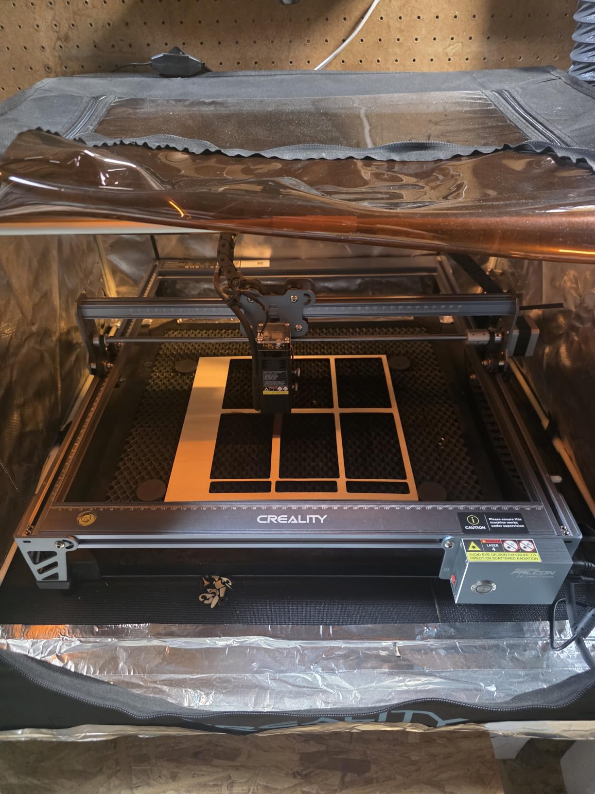 CREALITY FALCON 10w Laser Engraver with Air Assist, Laser Engraving Machine with Rotary Roller, 72W High Precision Laser Cutter and Engraver for Wood, Metal, Acrylic, Cylindrical Objects, Tumblers customer photo 2