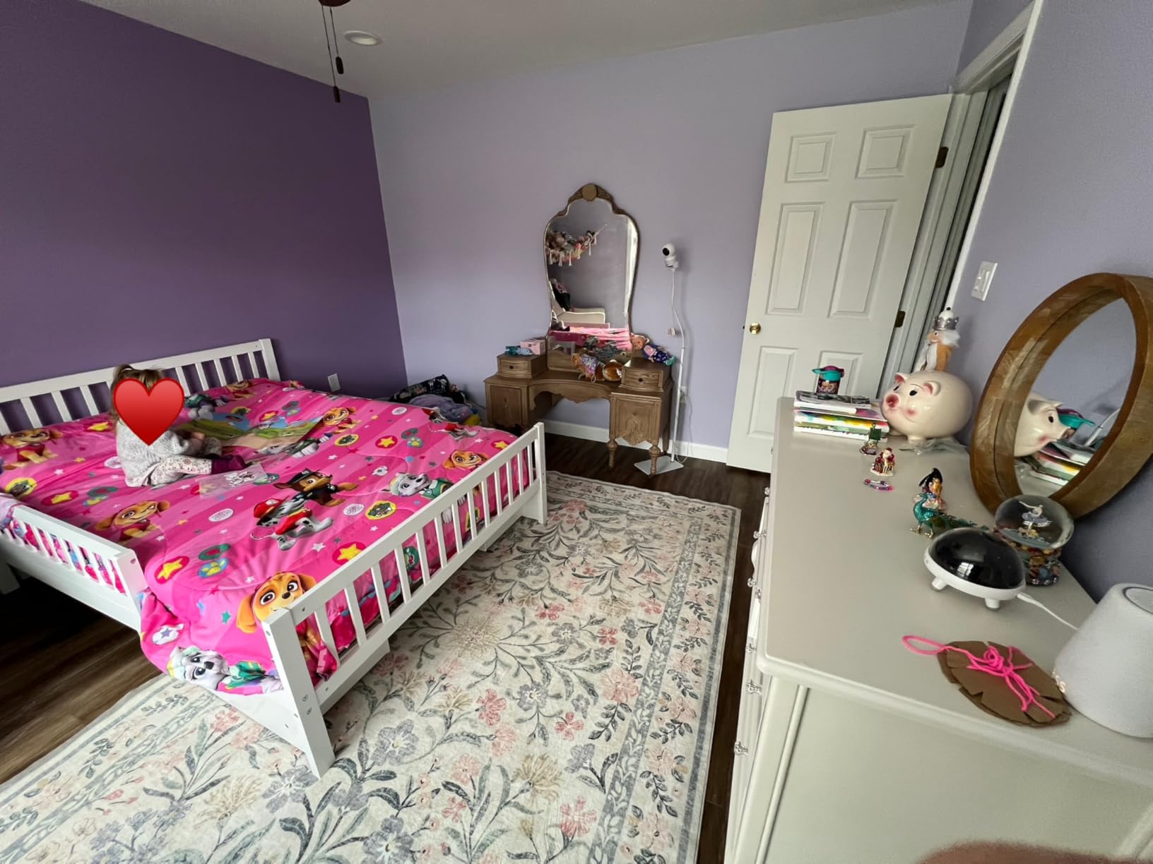 Merax Twin Size Platform Bed with 2 Storage Drawers and Both Sides Guardrails, Wood Bed Frame for Bedroom, Guest Room, No Box Spring Needed, White customer photo 1
