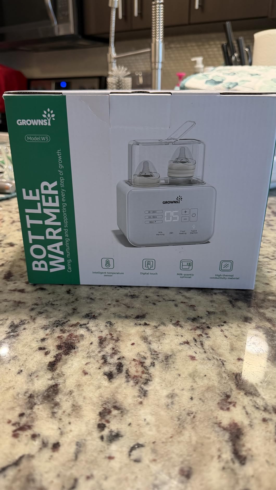GROWNSY Fast Double Baby Bottle Warmer for Breastmilk & Formula, Gray customer photo 2