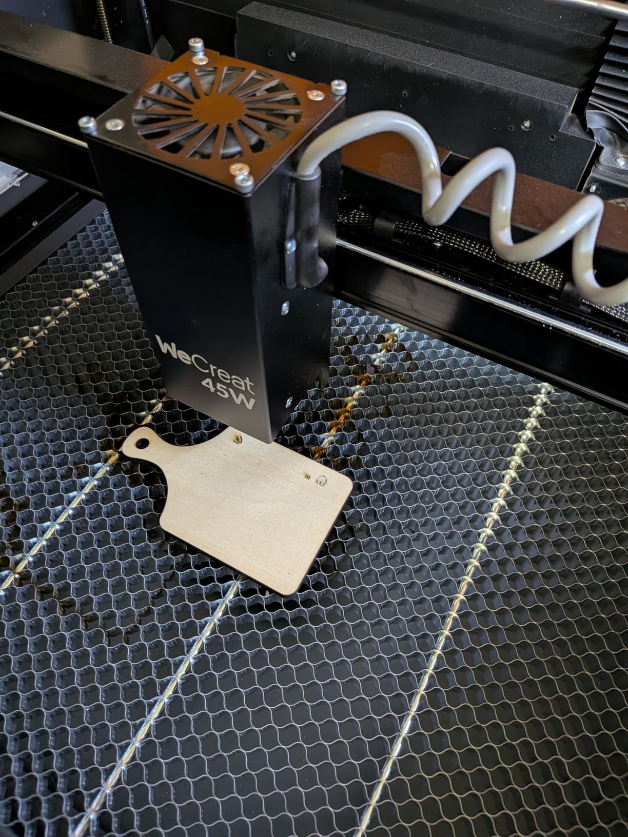 WECREAT Vision Pro 45W Laser Engraver and Cutter with Rotary Pro, HD Camera & Auto-Lifting, Laser Cutter Cuts 1