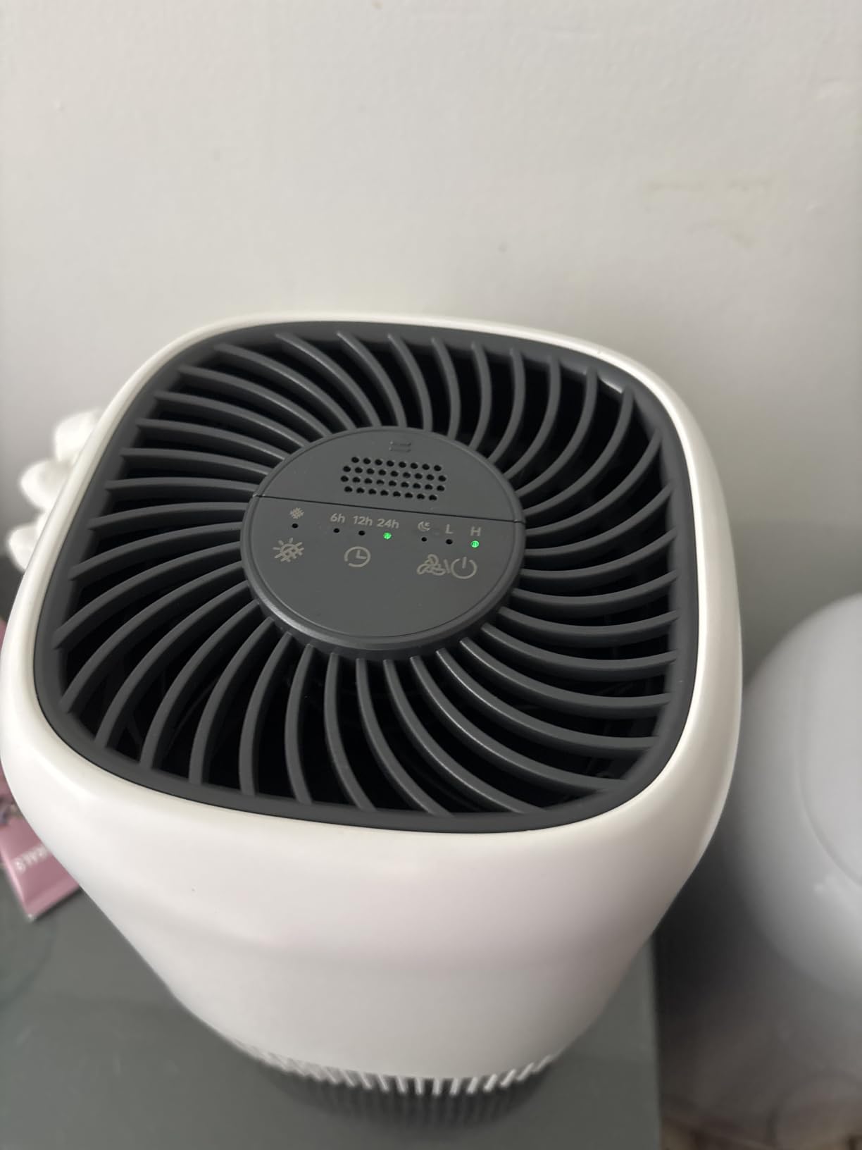 VOOPNU Air Purifiers for Home, High Efficiency Filter Up to 1076 Ft², White | for Pet Hair, Odors, Pollen, Smoke, Compact Air Cleaner with 3 Speeds, Timer, Aroma 22 dB Quiet 360°Intake, DH-JH12 customer photo 1