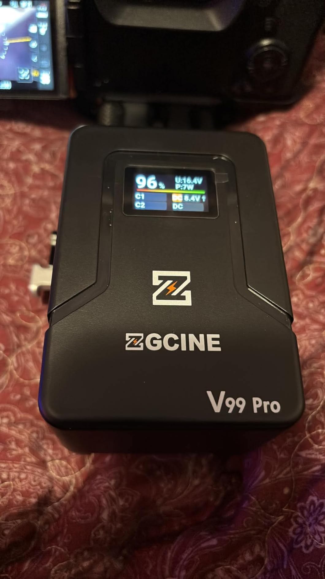 ZGCINE V Mount Battery V99 Pro, 94.72Wh 6400mAh, PD100W 1.5H Full Charge customer photo 2