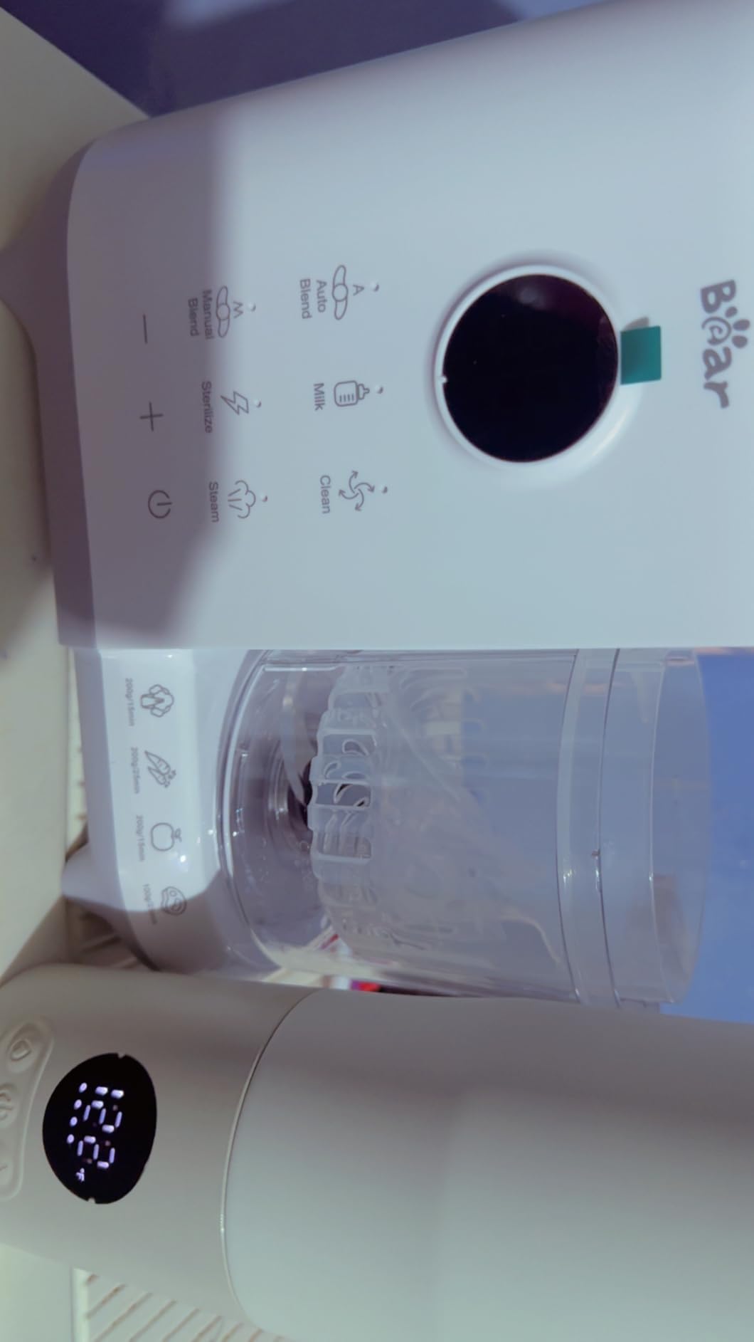 Bear Baby Food Maker Steamer&Blender with Dual-Layer Steam Baskets, 18.5oz customer photo 1