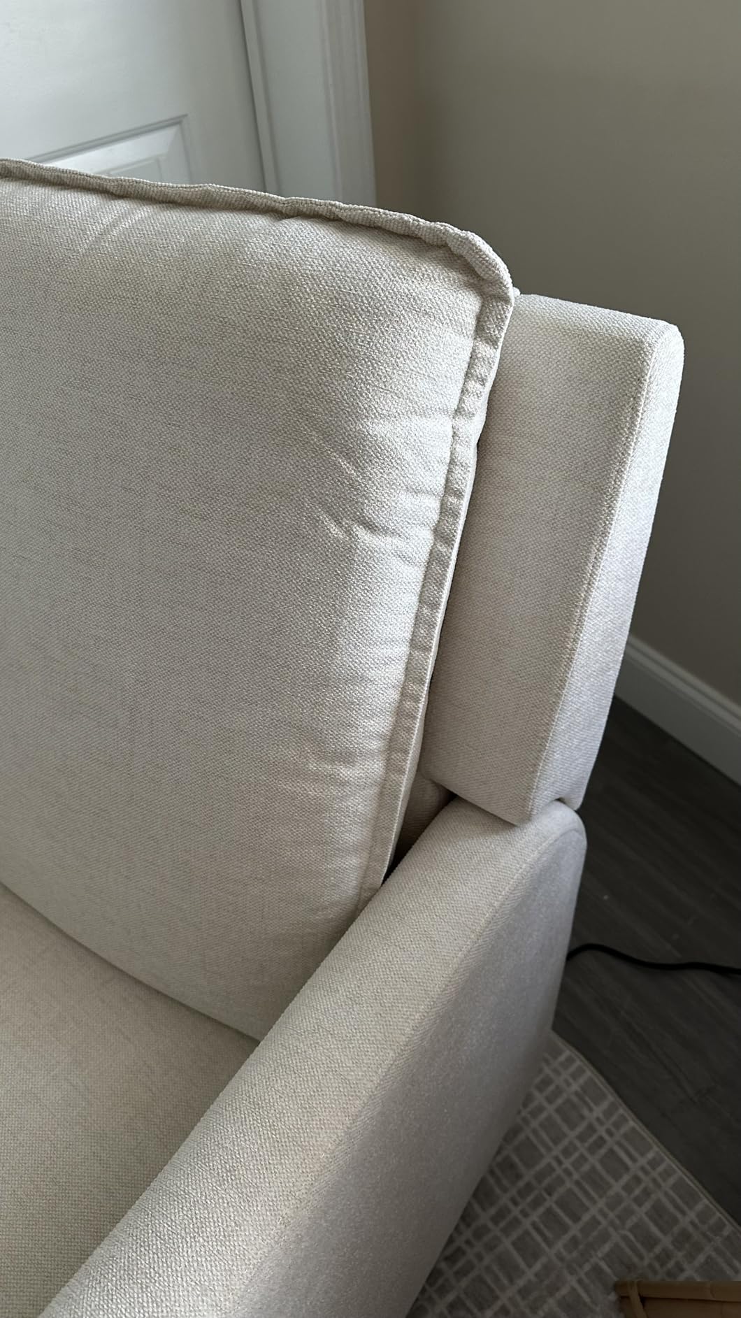 babyGap Harlowe Power Recliner with USB-A & Charging Port by Delta Children - Greenguard Gold Certified - Stain-Resistant Performance Fabric is Oeko-TEX Standard 100 Certified, Ash customer photo 1