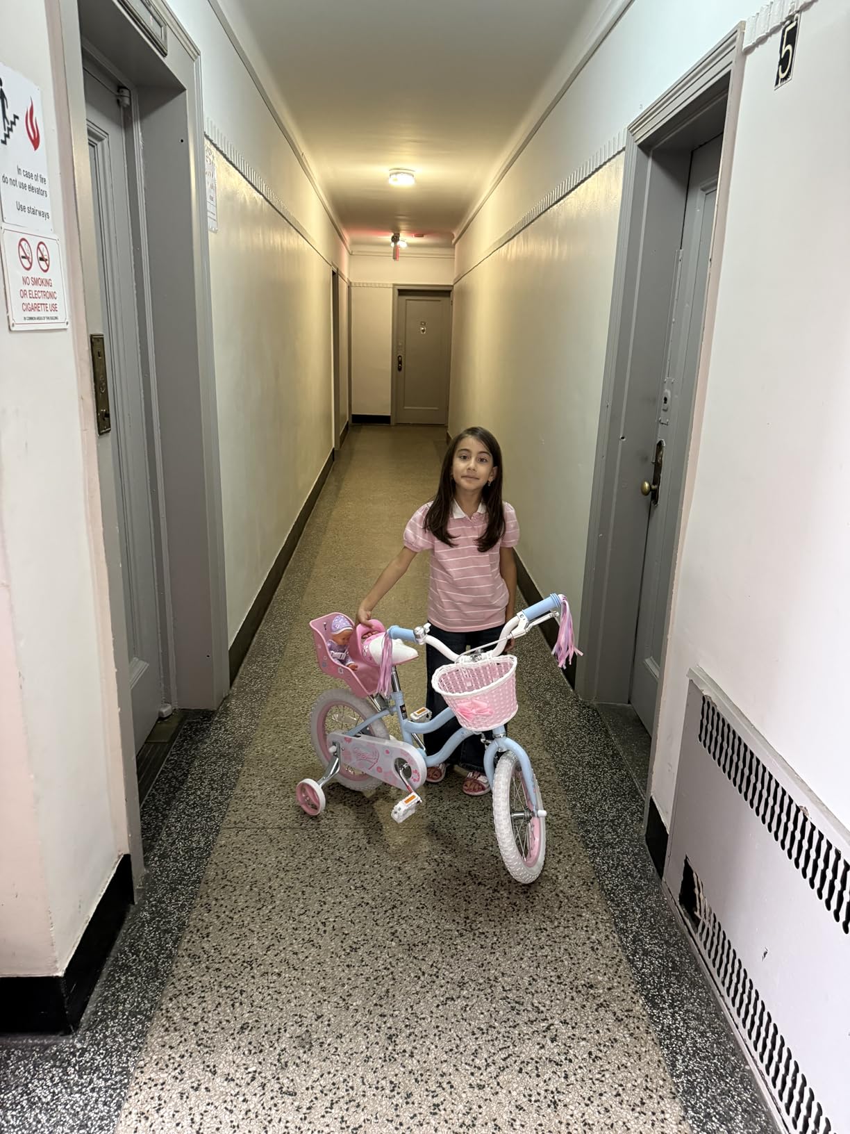 Glerc Petal Girls Bike 12-18 Inch for Ages 2-9, Kids Bike with Training Wheels, Basket & Streamers, Princess Style Kids Bicycle, for Girls customer photo 2