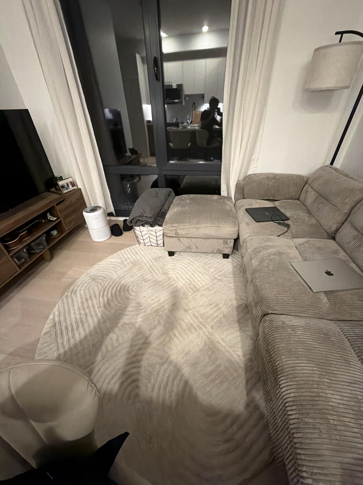 Pauwer 5x7 Area Rugs for Living Room, Modern Non Slip Washable Rug, Beige customer photo 1