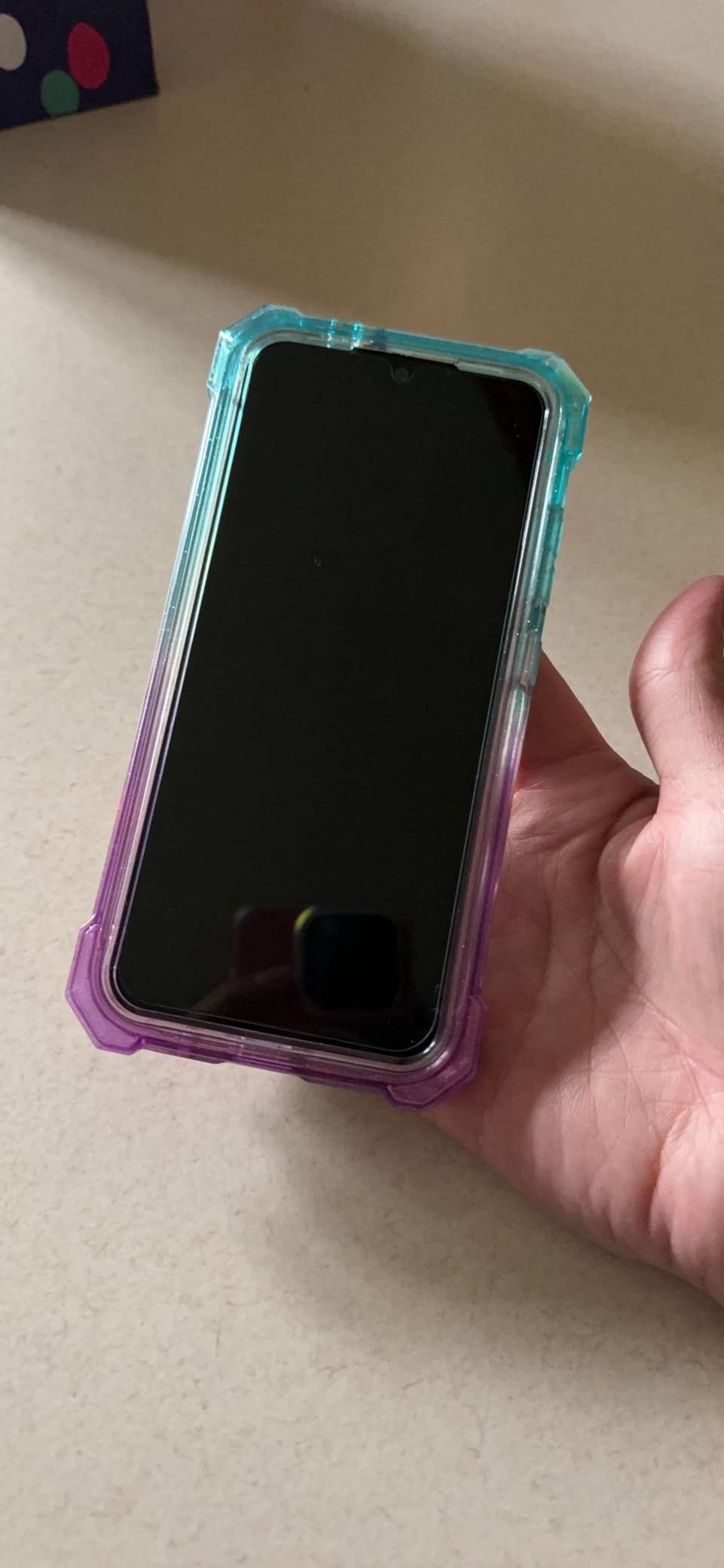 for Gabb Phone 4 Case, Shockproof Cover, Marble Sapphire customer photo 1