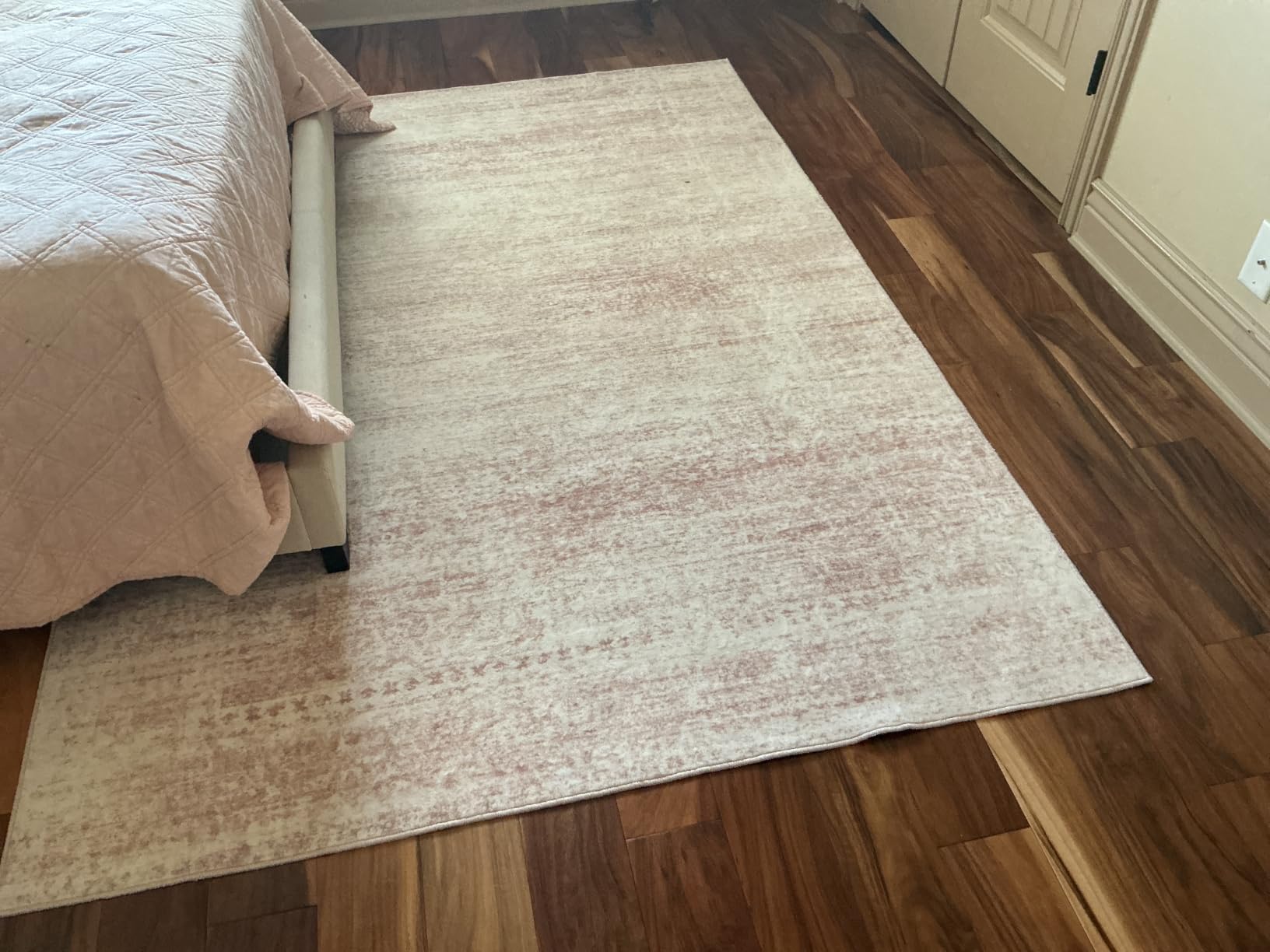 Pink Washable Rugs 5x7 Area Rugs for Living Room,Bedroom,Nursery,Carpet customer photo 1