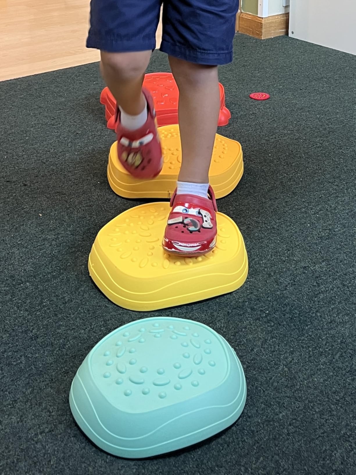 Lehoo Castle Crab Stepping Stones for Kids, Toddler Sensory Toys | Non-Slip Toddler Stepping Stones, Promotes Balance & Coordination Skills, Obstacle Course for Kids, Indoors or Outdoors customer photo 2