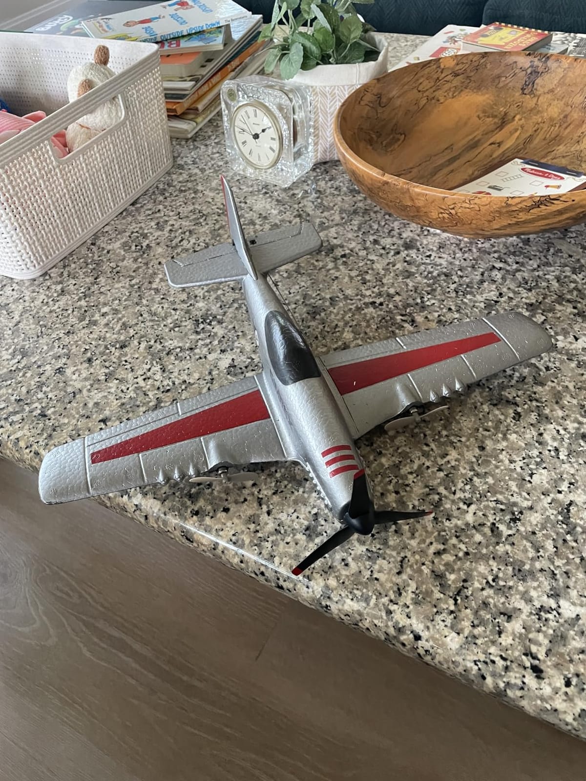 SIMREX RC Plane for Kids & Beginners - P51 Foam Glider, 2.4GHz 3-Channel Remote Control Airplane Toy with 6-Axis Gyro, Easy to Fly RC Airplane for Outdoor Park Play - Gift for Boys & Girls customer photo 1