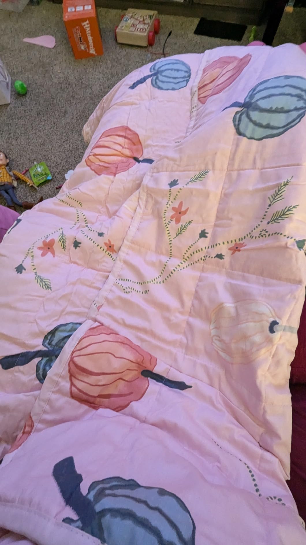 Sivio Weighted Lap Blanket for Sleep, 2lbs, 19 x 21 inches, Blue Dinosaur customer photo 2