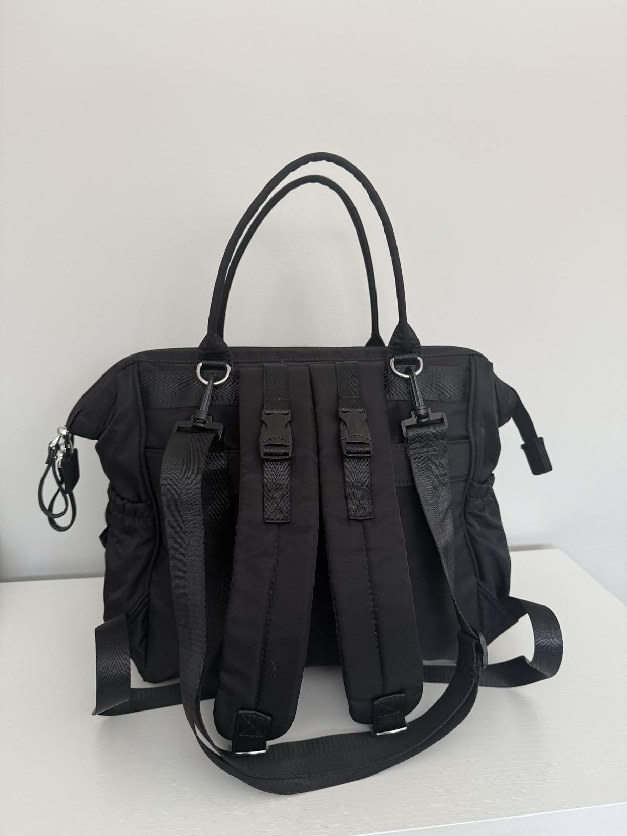 LORADI Large Diaper Bag Tote (Mocha, Large-20L) | 14 Pockets, Convertible, Stroller Clips, 3 Insulated Pockets, Water-resistant customer photo 1
