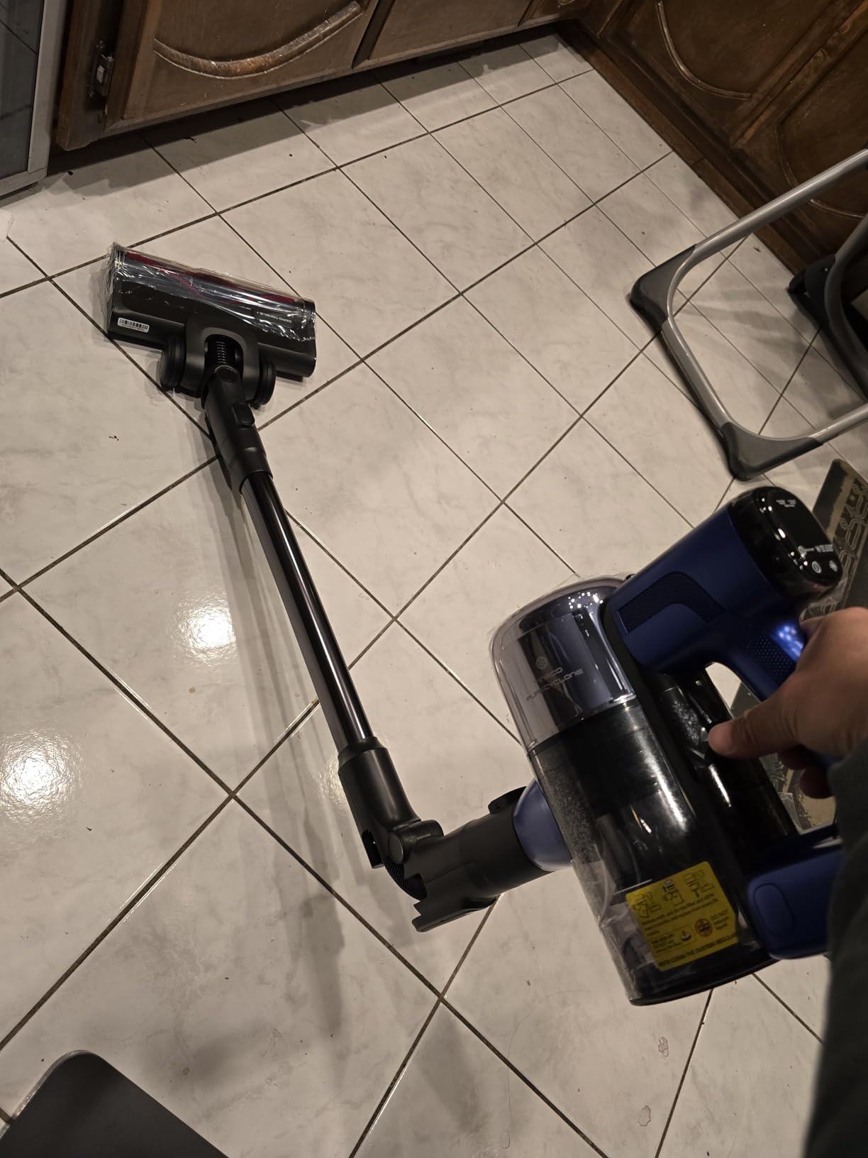 Tineco Pure ONE S50 Pro Cordless Vacuum, 200AW Suction, 95Min Runtime, Anti-Tangle Brush, 120° Green Light, Easily Tackles Large Debris, Stick Vacuum Cleaner for Pet Hair, Carpet & Hard Floor customer photo 1