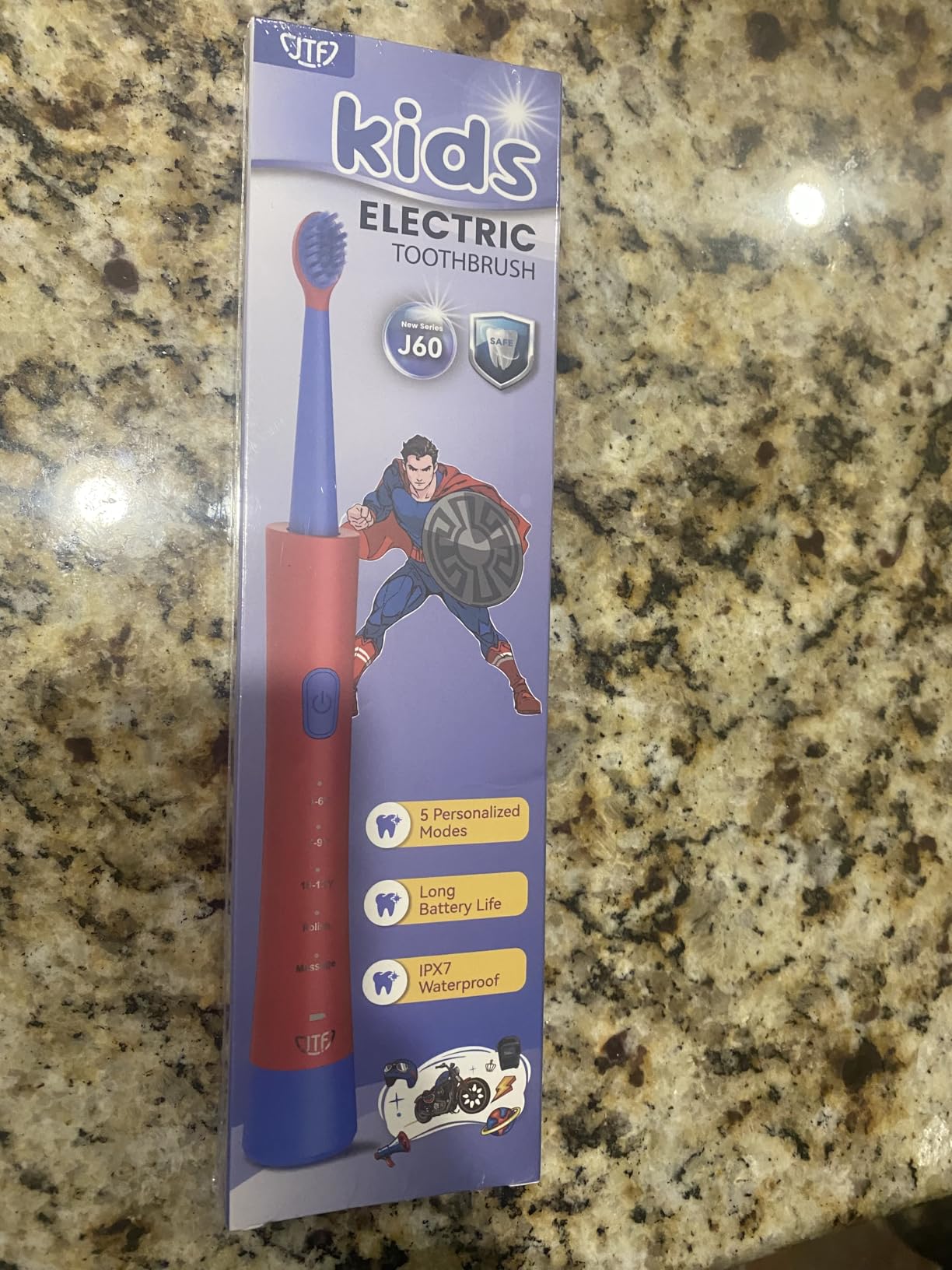 JTF Kids Electric Toothbrush, 5 Gentle Modes with Smart Timer for Ages 3-12 customer photo 2