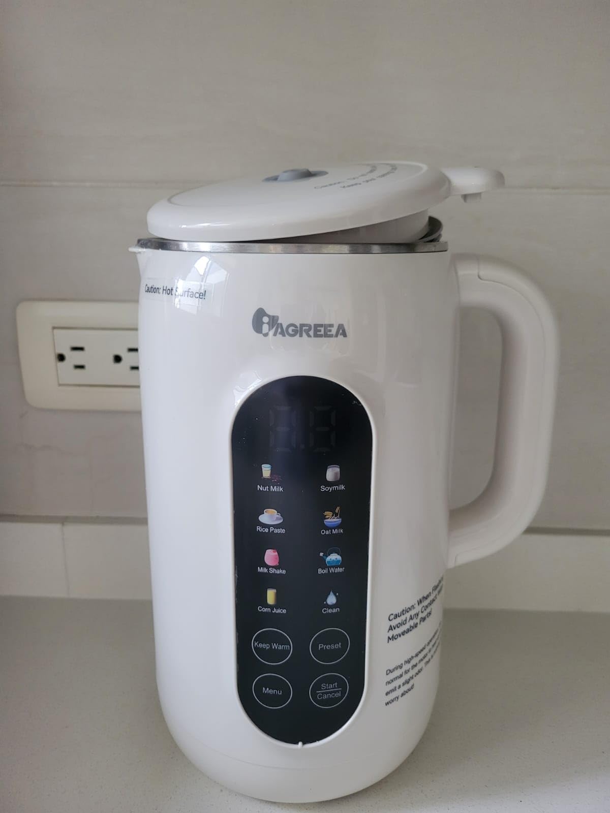 IAGREEA 35oz Glass Nut Milk Maker Machine, 10 in 1 Noise Reducing Soy Maker customer photo 1