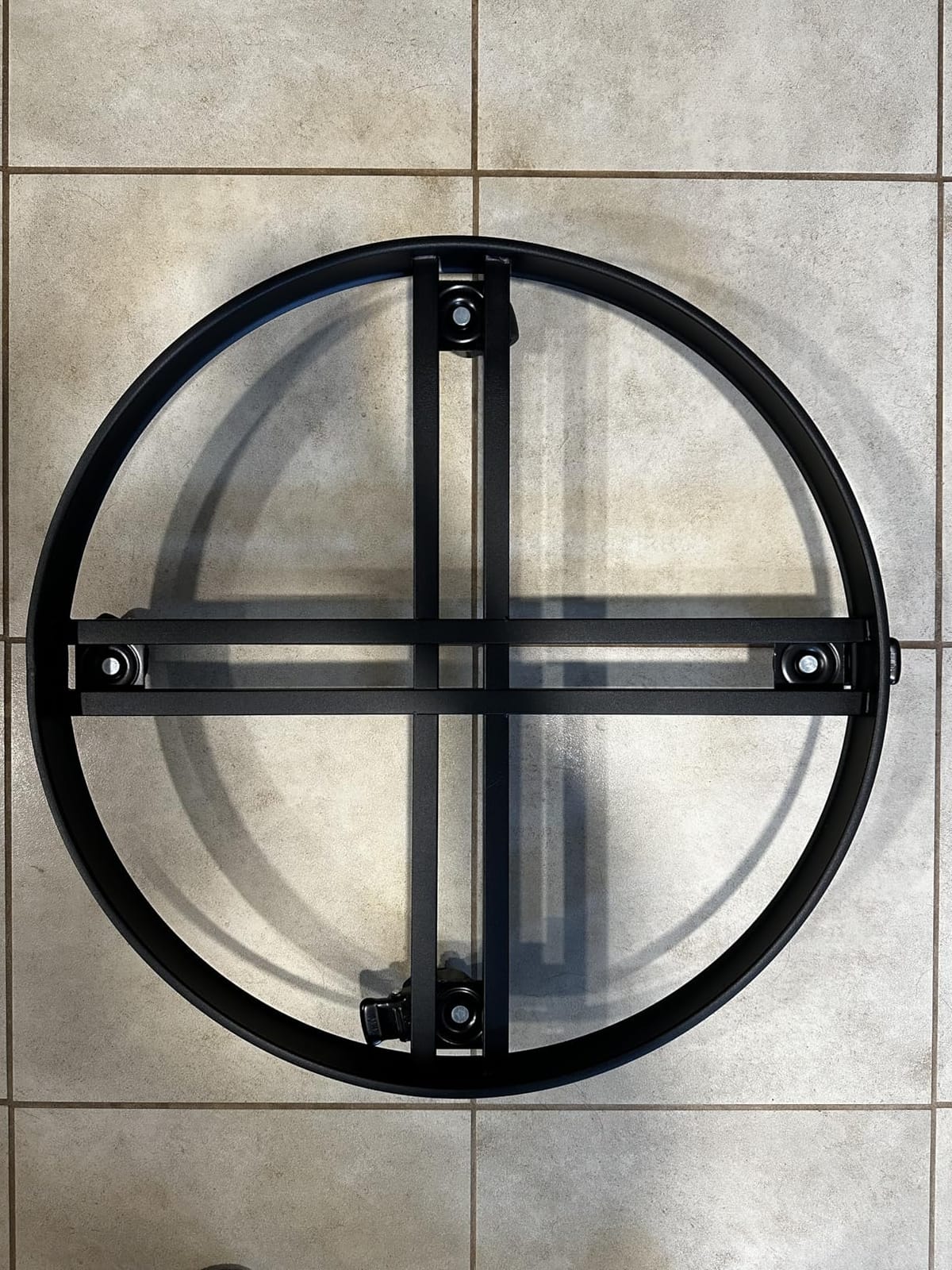 Heavy Duty 55 Gallon Drum Dolly - 2000LB Capacity, Anti Rollover Design with 4 Swivel Casters & 2 Brakes, Double Fork Style for Warehouse/Industrial Use (Black) customer photo 1