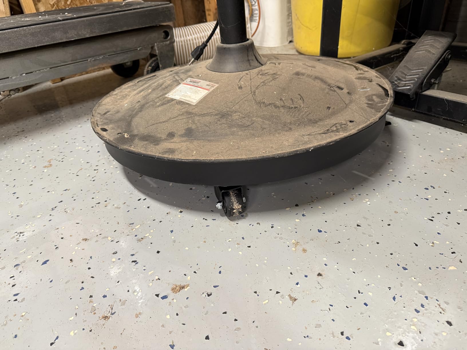 Heavy Duty 55 Gallon Drum Dolly - 2000LB Capacity, Anti Rollover Design with 4 Swivel Casters & 2 Brakes, Double Fork Style for Warehouse/Industrial Use (Black) customer photo 2