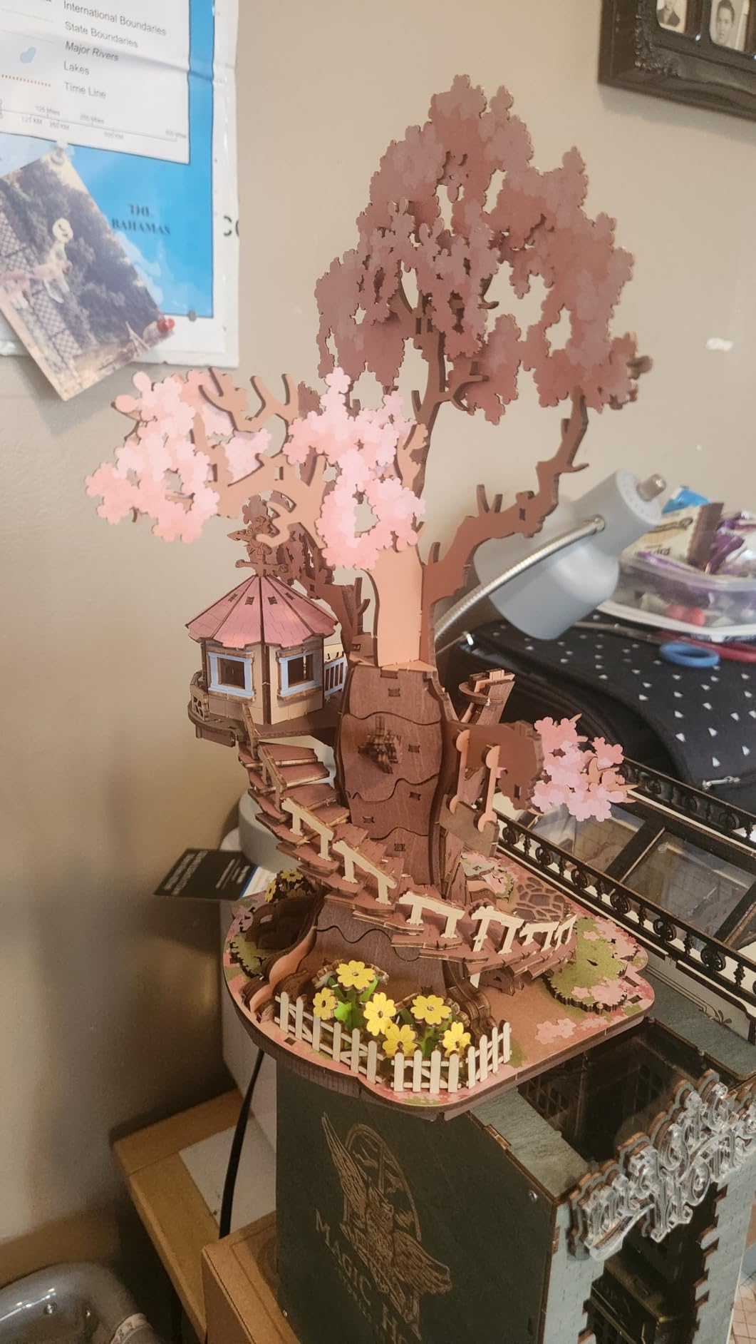 Rolife DIY Miniature House Kits Sakura Tree House 12