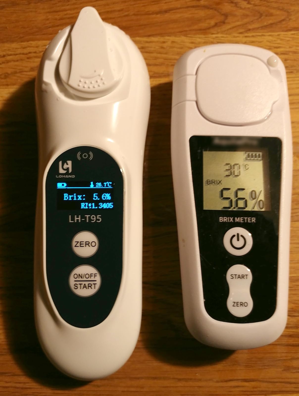 LOHAND 3-in-1 Digital Brix Refractometer with ATC, 0-95% Measurement Range | High Accuracy Brix Meter, Fast Touchscreen Test for Honey, Maple Syrup, Fruit, Juices, Coffee, Jam, Beverages & Home Brewing customer photo 2