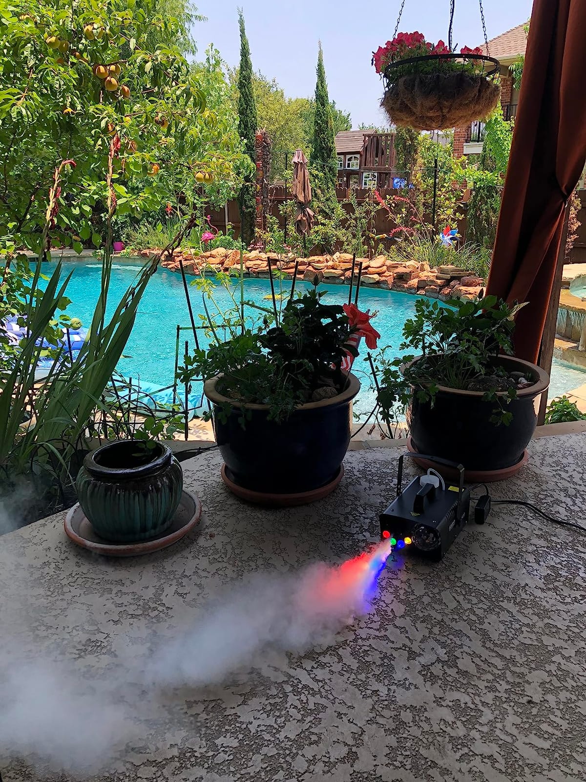 1000W DMX512 Fog Machine with Wireless Remote (Instant Color+Fog Sync), 6 RGB LED Smoke Machine with Wired Timer Control for Wedding First Dance, DJ Stage Lighting & Halloween Party customer photo 1