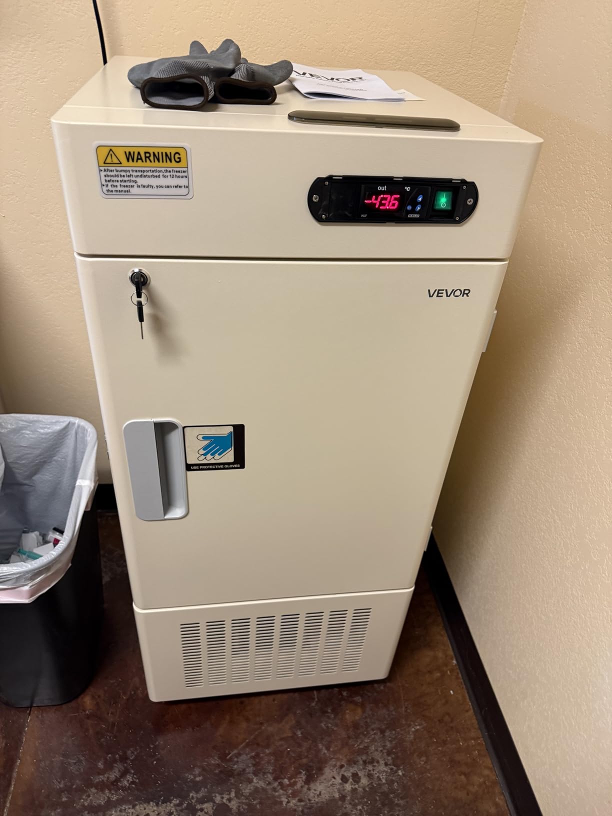 VEVOR Ultra Low Temperature Freezer, 25 L, -40°F to -123°F Adjustable Temp Range, with Digital Display, 304 Stainless Steel Liner, Portable Low Temperature Lab Freezer for Laboratory Samples Storage customer photo 2