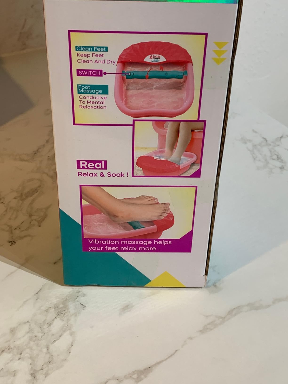 Kids Foot Spa Kit - Kids Spa Day Kit for Girls 4-12 Years. - Pedicure Foot Spa, Girls Spa Set Nails Art Salon Girl Stuff - Parties & Christmas Birthday Gifts for 7 8 9 10-12 Year Old Girl Gifts customer photo 1