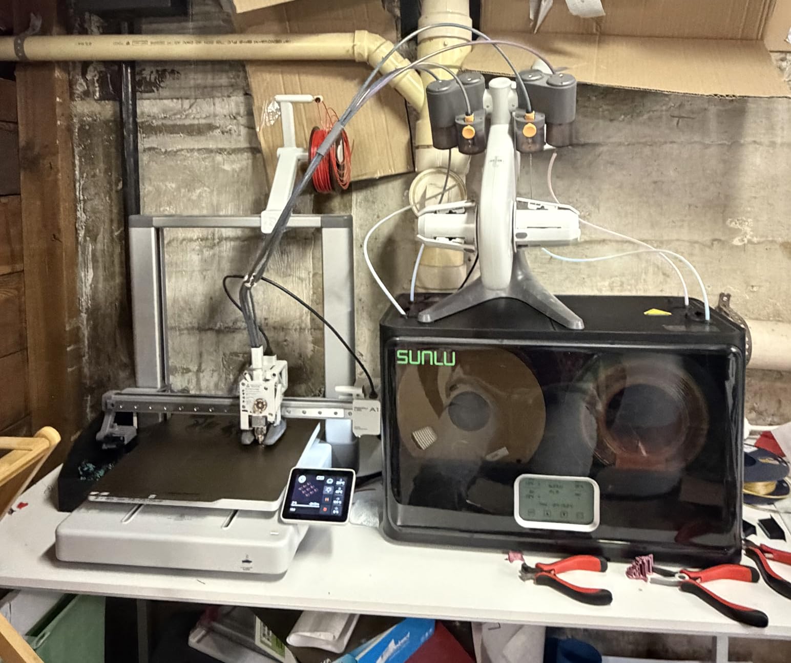 SUNLU S4 3D Printer Filament Dryer, 4 Spools Capacity, Black customer photo 1