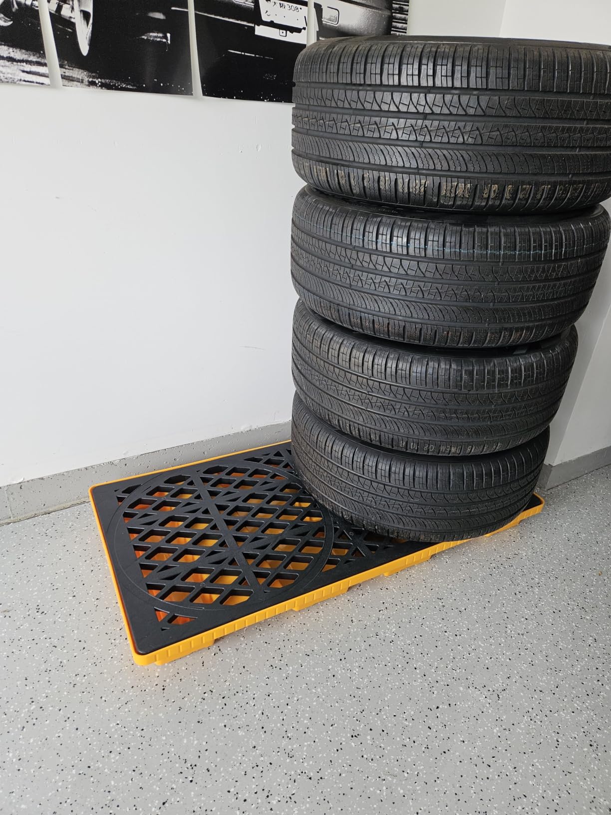 2-Drum Modular Spill Pallet, Stackable Leakproof Containment Tray | 2000 lbs Load Capacity, 48x24x4 inches, Stackable with Forklift Pockets, for Industrial Oil, Garage and Basement Liquid Storage customer photo 2