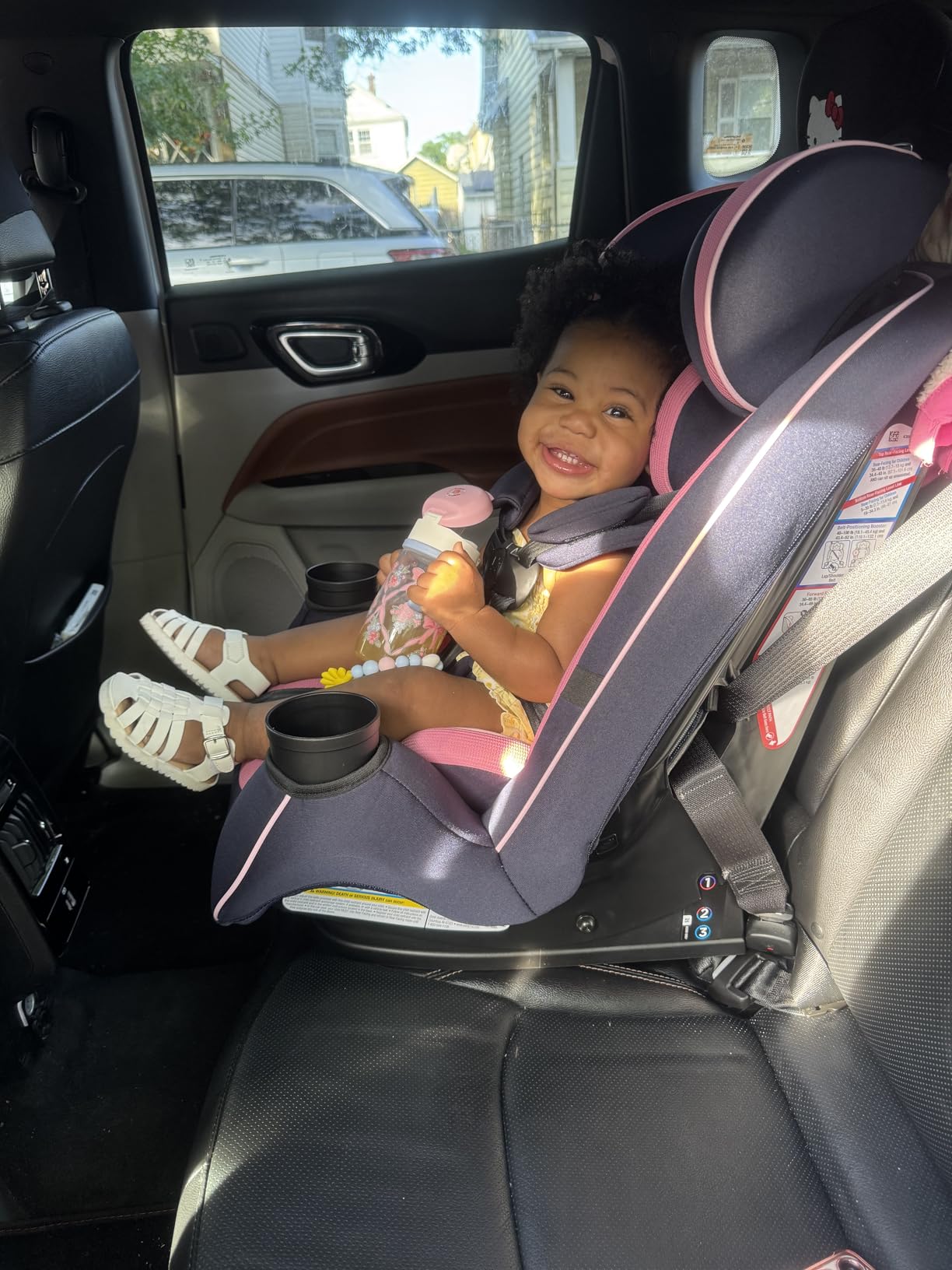 Safety 1st Grow and Go All-in-One Convertible Car Seat, Rear Facing, 5-40 lbs, Forward Facing (30-65 lbs), High Back Booster Seat 40-100 pounds, Vineyard Girl customer photo 1
