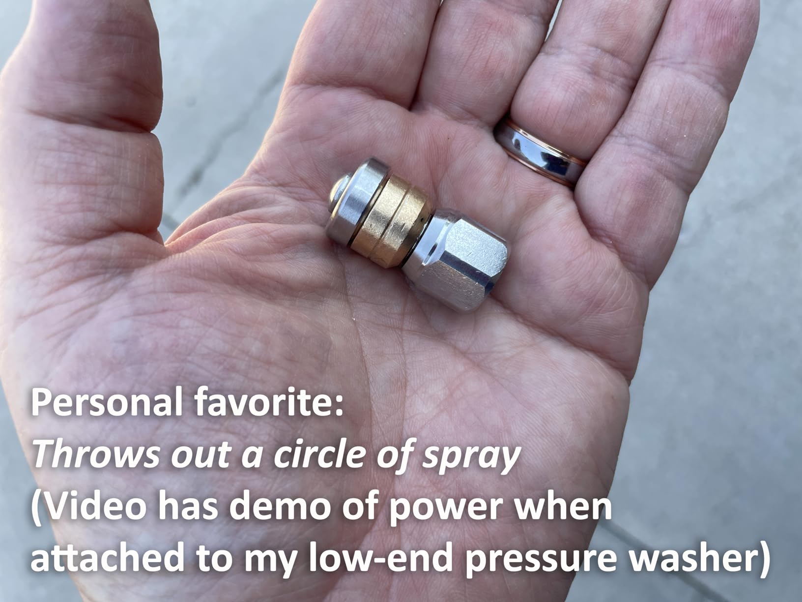 Sewer Jetter Nozzle Kit, 3-Pack Stainless Steel Jet Nozzles with Rotating, Button Nose, and Fixed Models, 1/4'' Quick Connect, Up to 5000 PSI for Pressure Washer Drain Cleaning customer photo 1