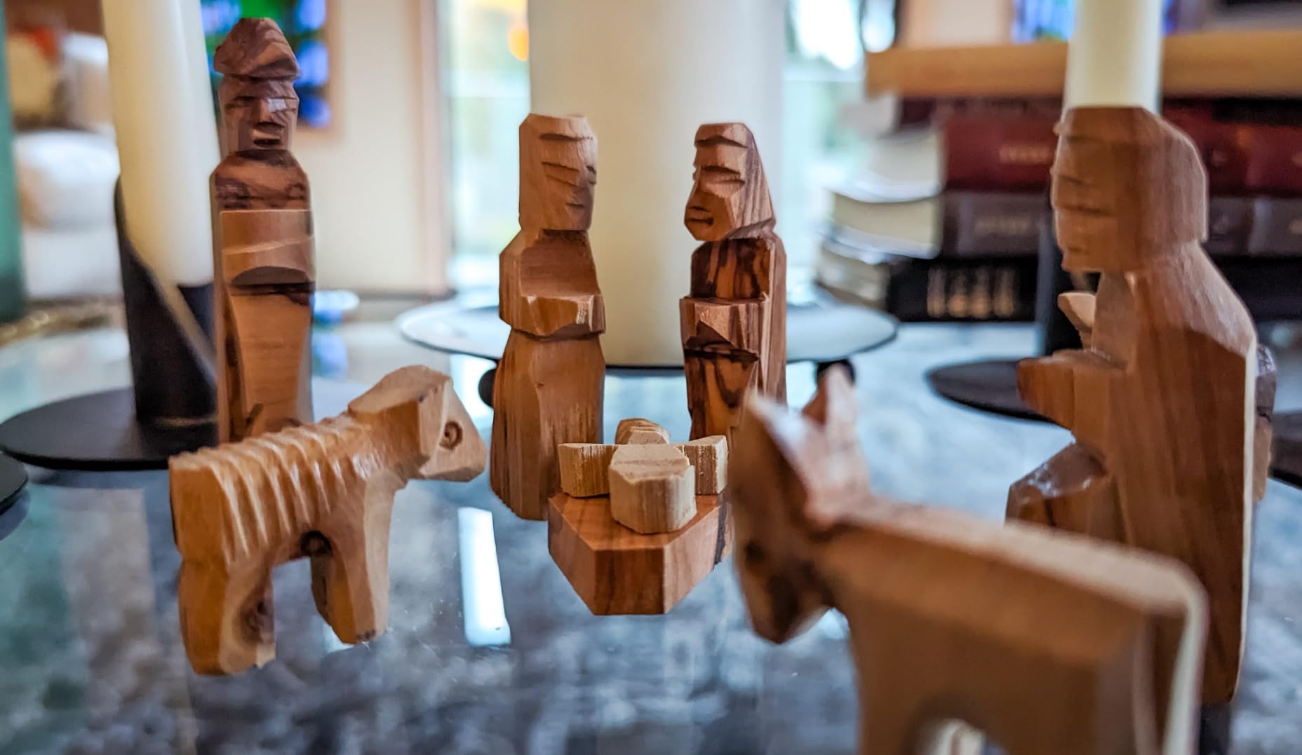 Holy Land Market Olive Wood Children's Nativity Set, 12 Piece, 4 in Figures customer photo 2