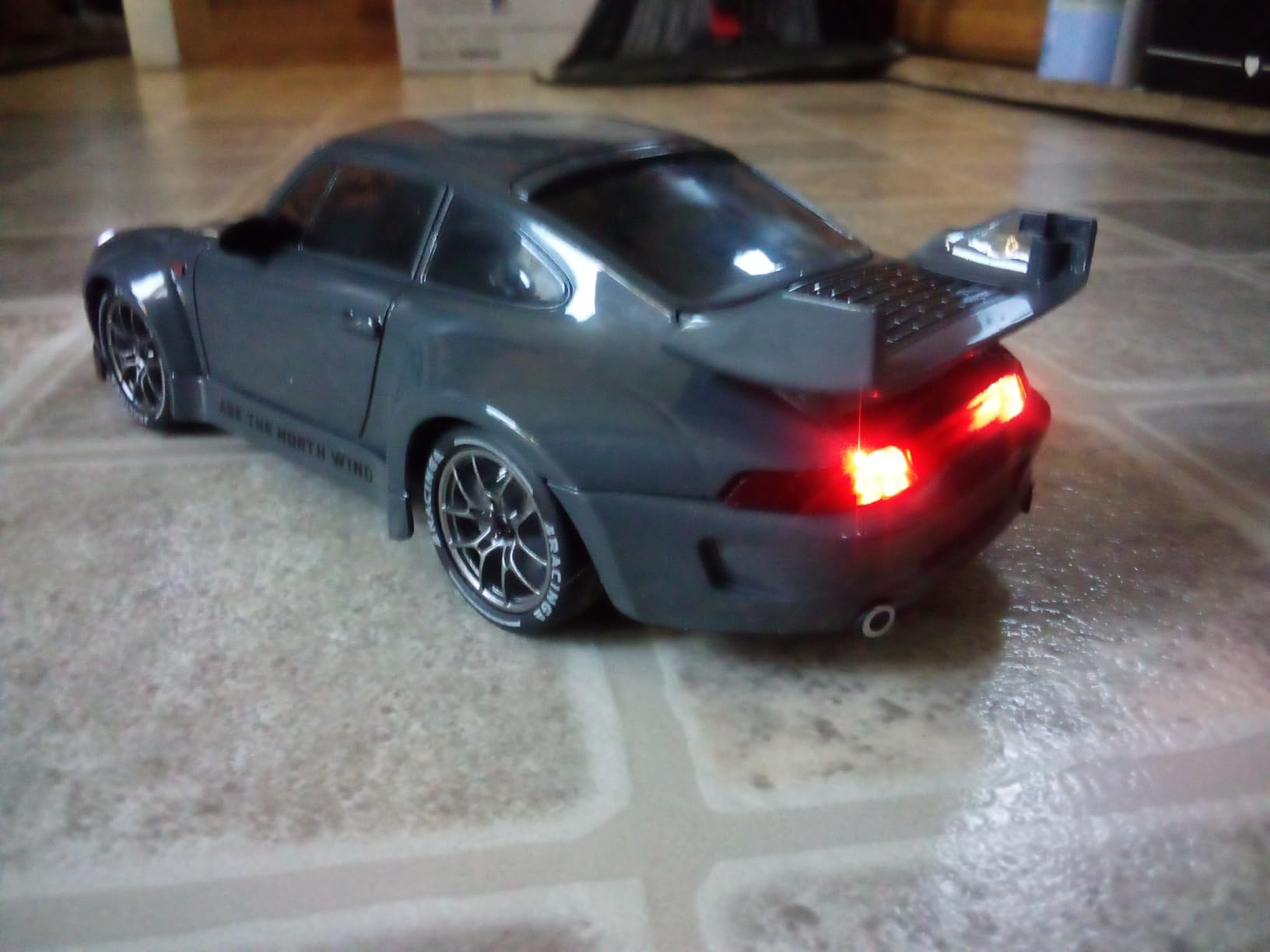 RC Drift Car, 1:24 Scale Remote Control Vehicle with LED Lights,Drifting Tires&Two Batteries, Racing Sports Toy Idea Gift for Adults Boys Girls and Kids customer photo 2