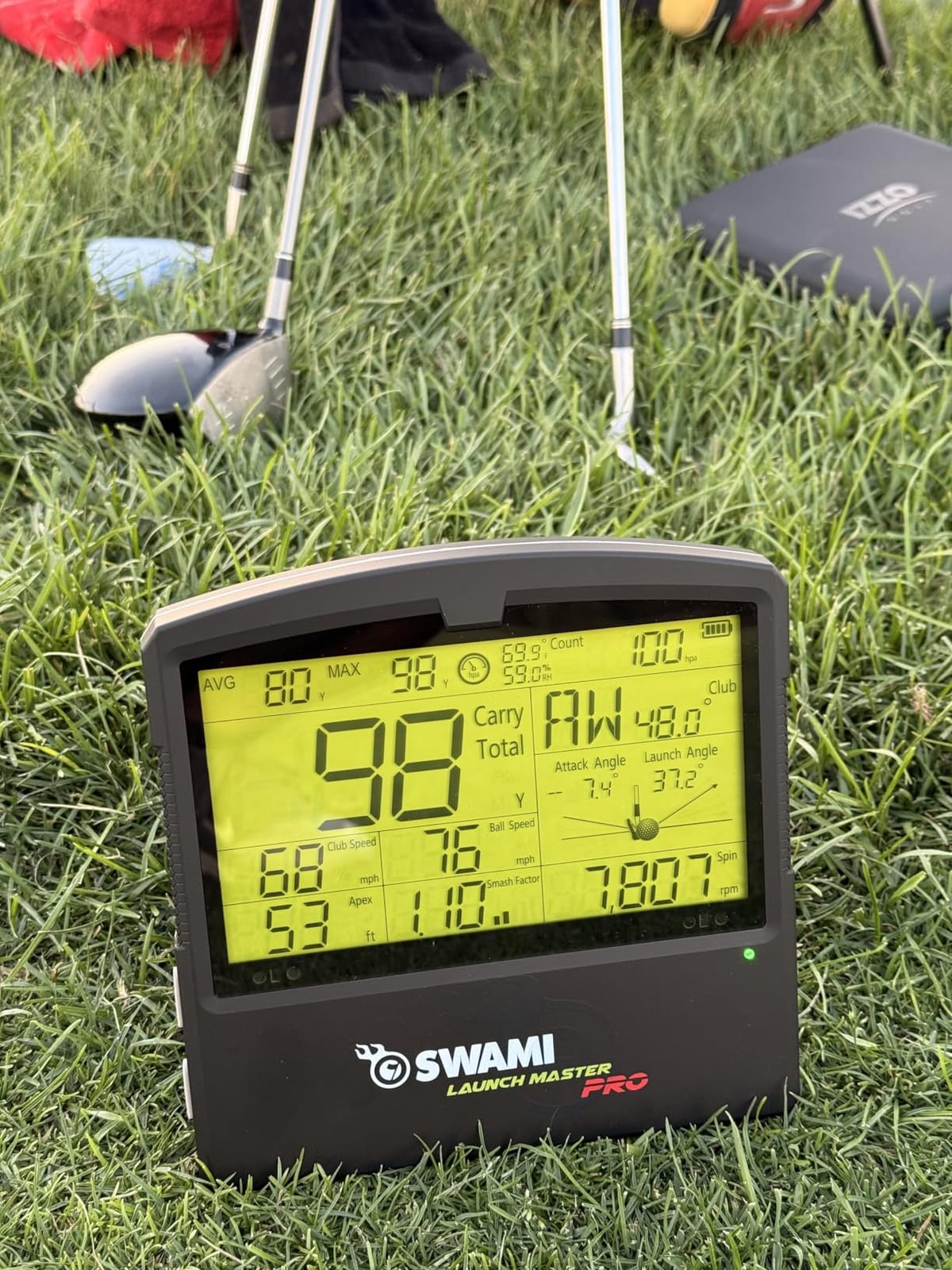 Izzo Golf Swami Launch Master Pro Golf Launch Monitor customer photo 2