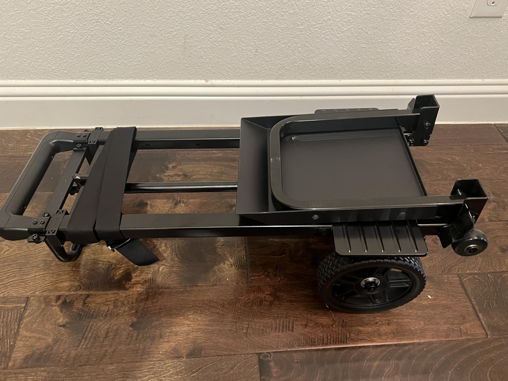 KEDSUM 600LB 55-Gallon Drum Dolly, Heavy Duty Plant Dolly with Wheels | Heavy-Duty Oil Drum Trolley, Adjustable Eagle Beak Fixation, Secure Strap, 47.2-Inch Handle, Foldable customer photo 1
